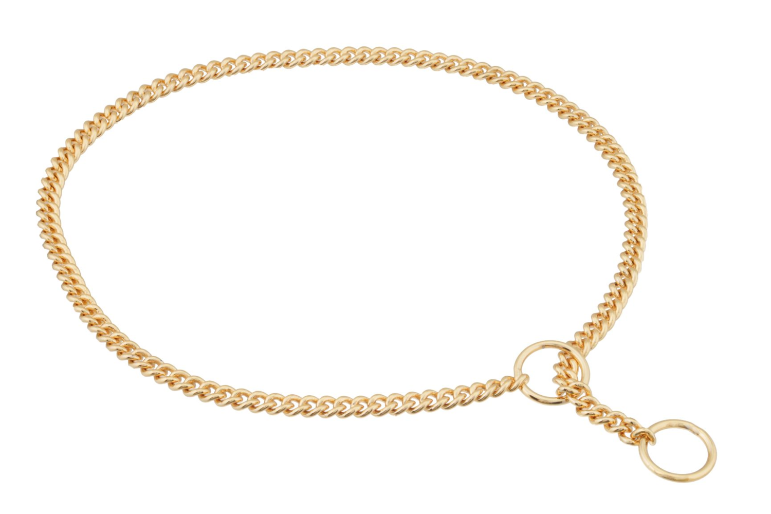 Alvalley LLC Slip Curve Show Chain Collar (14 in x 1.6 mm) Dog Collars