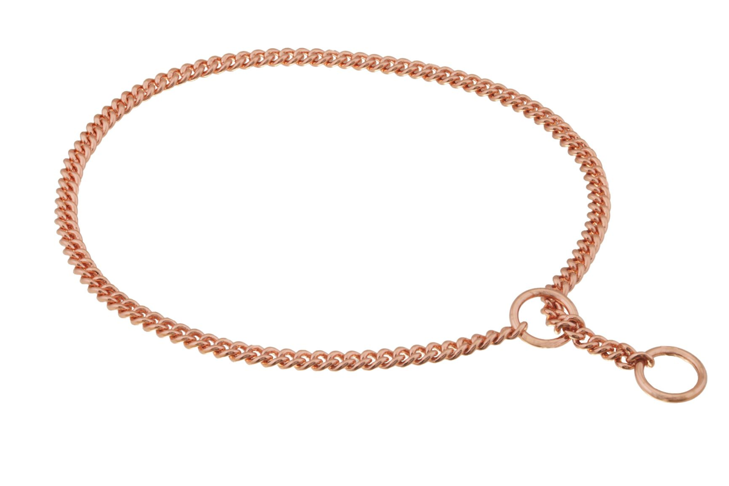 Alvalley LLC Slip Curve Show Chain Collar (14 in x 1.4 mm) Dog Collars