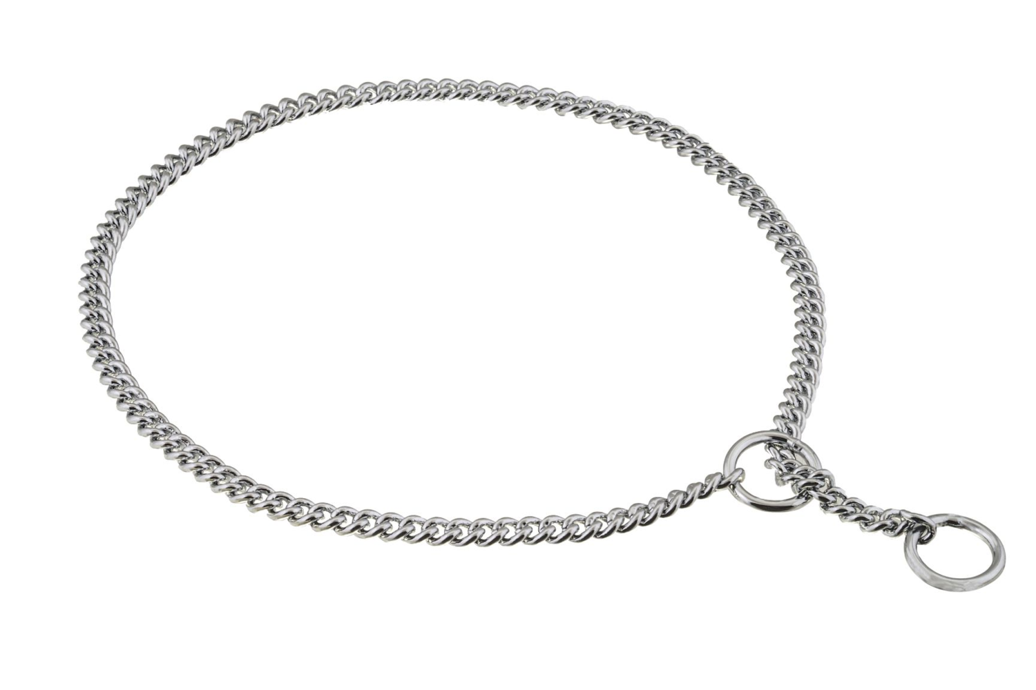Alvalley LLC Slip Curve Show Chain Collar (10 in x 1.4 mm) Dog Collars