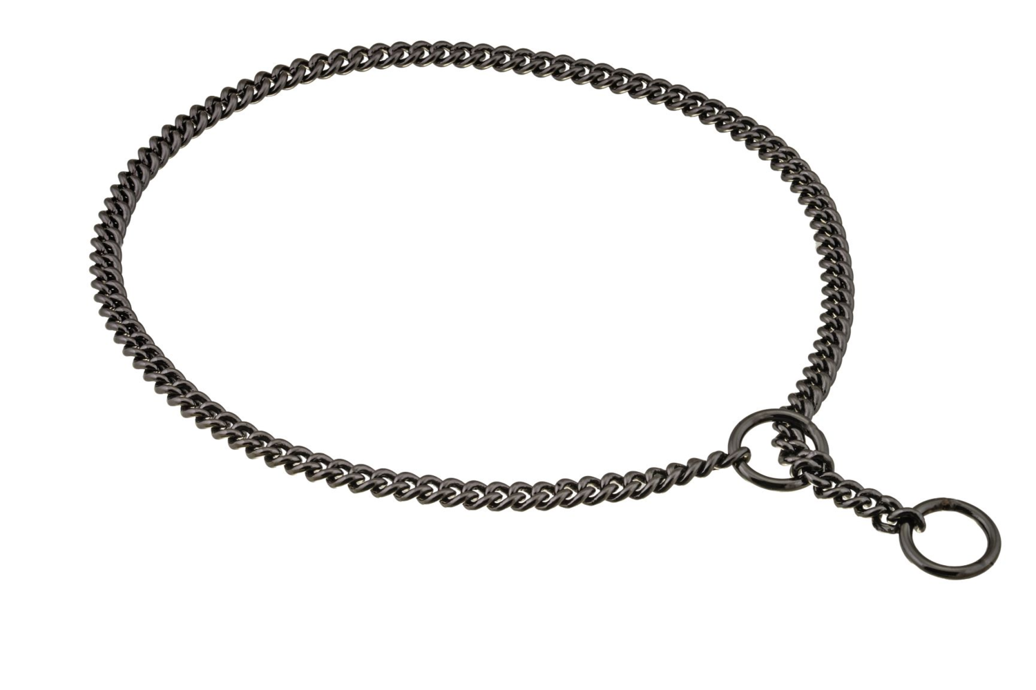 Alvalley LLC Slip Curve Show Chain Collar (10 in x 1.4 mm) Dog Collars