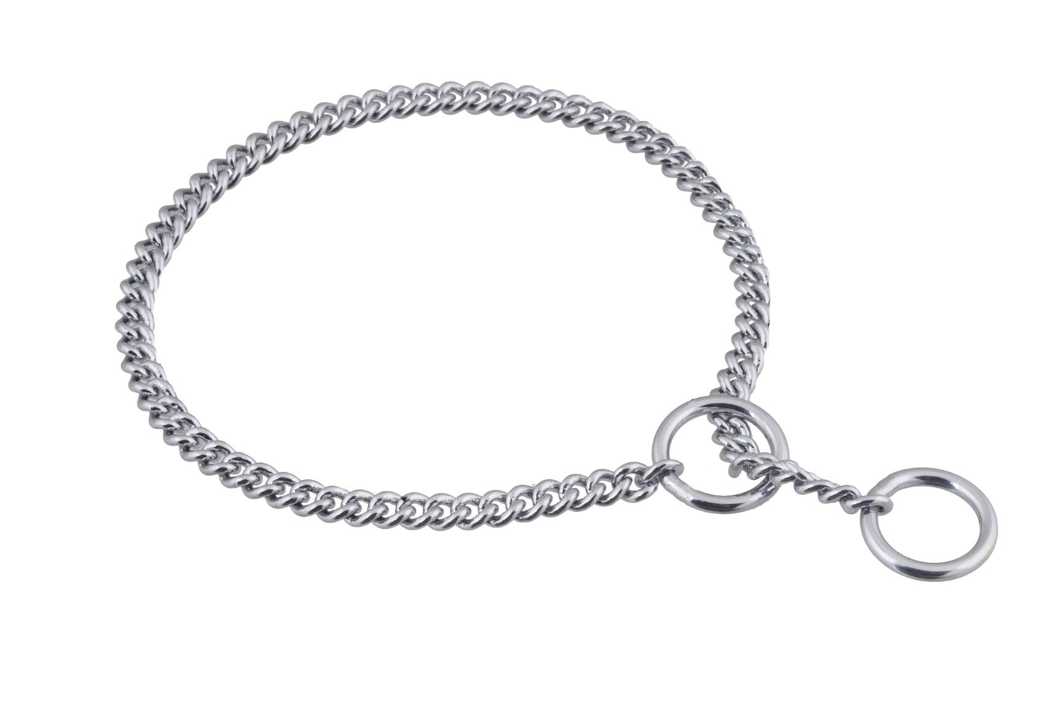 Alvalley LLC Slip Curve Show Chain Collar (12 in x 1.2 mm) Dog Collars