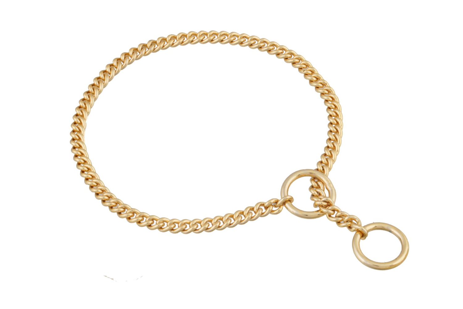 Alvalley LLC Slip Curve Show Chain Collar (12 in x 1.2 mm) Dog Collars