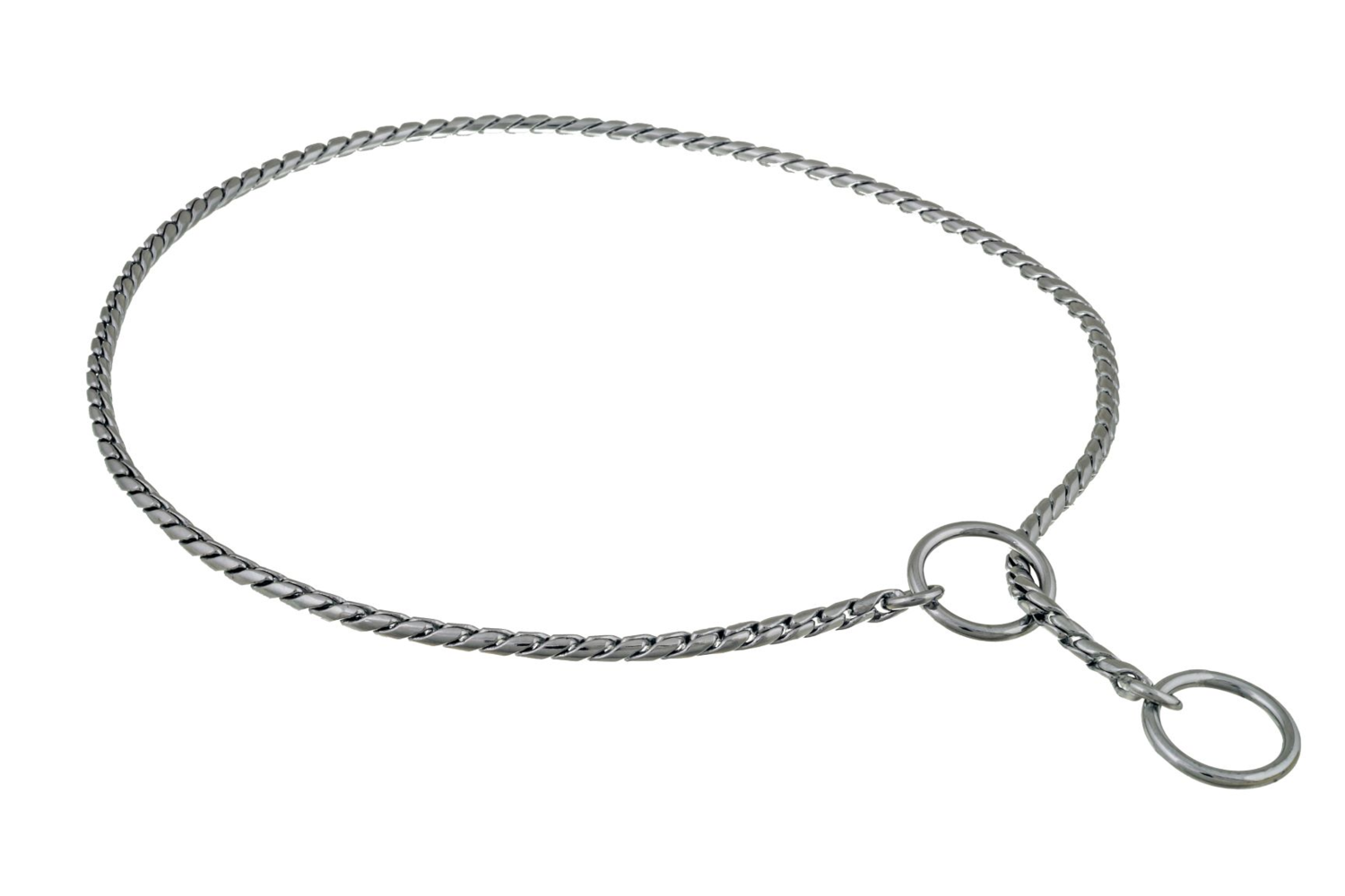 Alvalley LLC Slip Snake Show Chain Collar (20 in x 3.8mm) Dog Collars