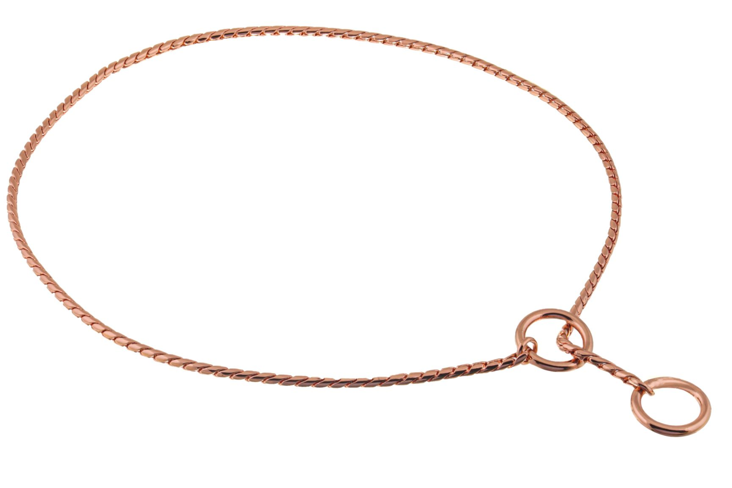 Alvalley LLC Slip Snake Show Chain Collar (18 in x 3.0mm) Dog Collars