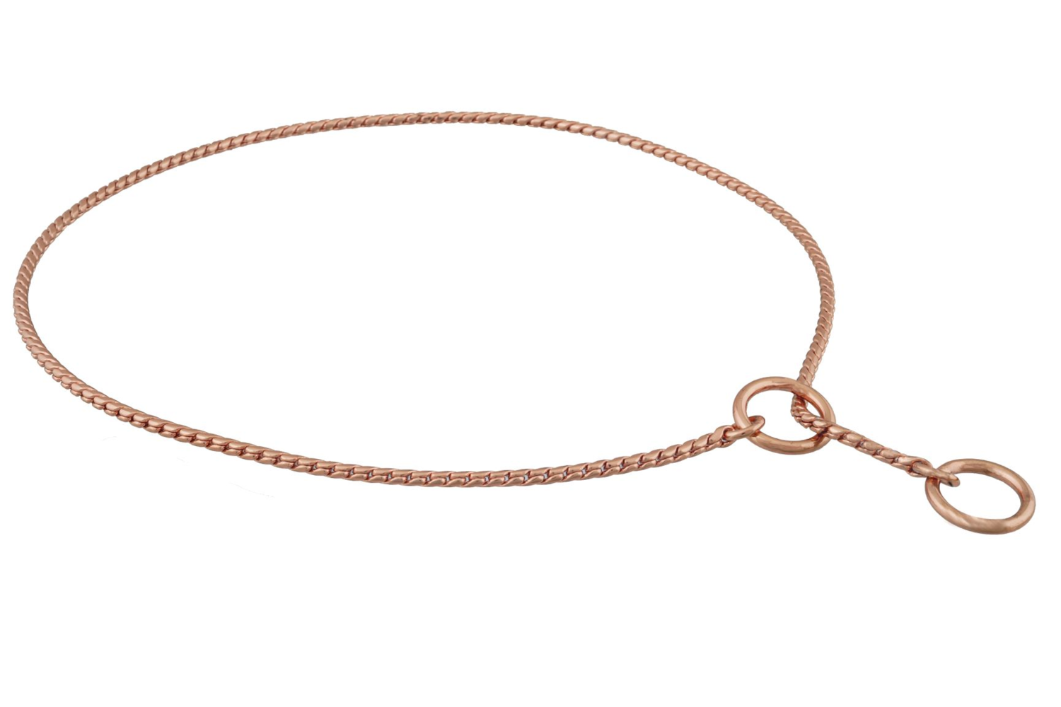 Alvalley LLC Slip Snake Show Chain Collar (20 in x 2.4mm) Dog Collars