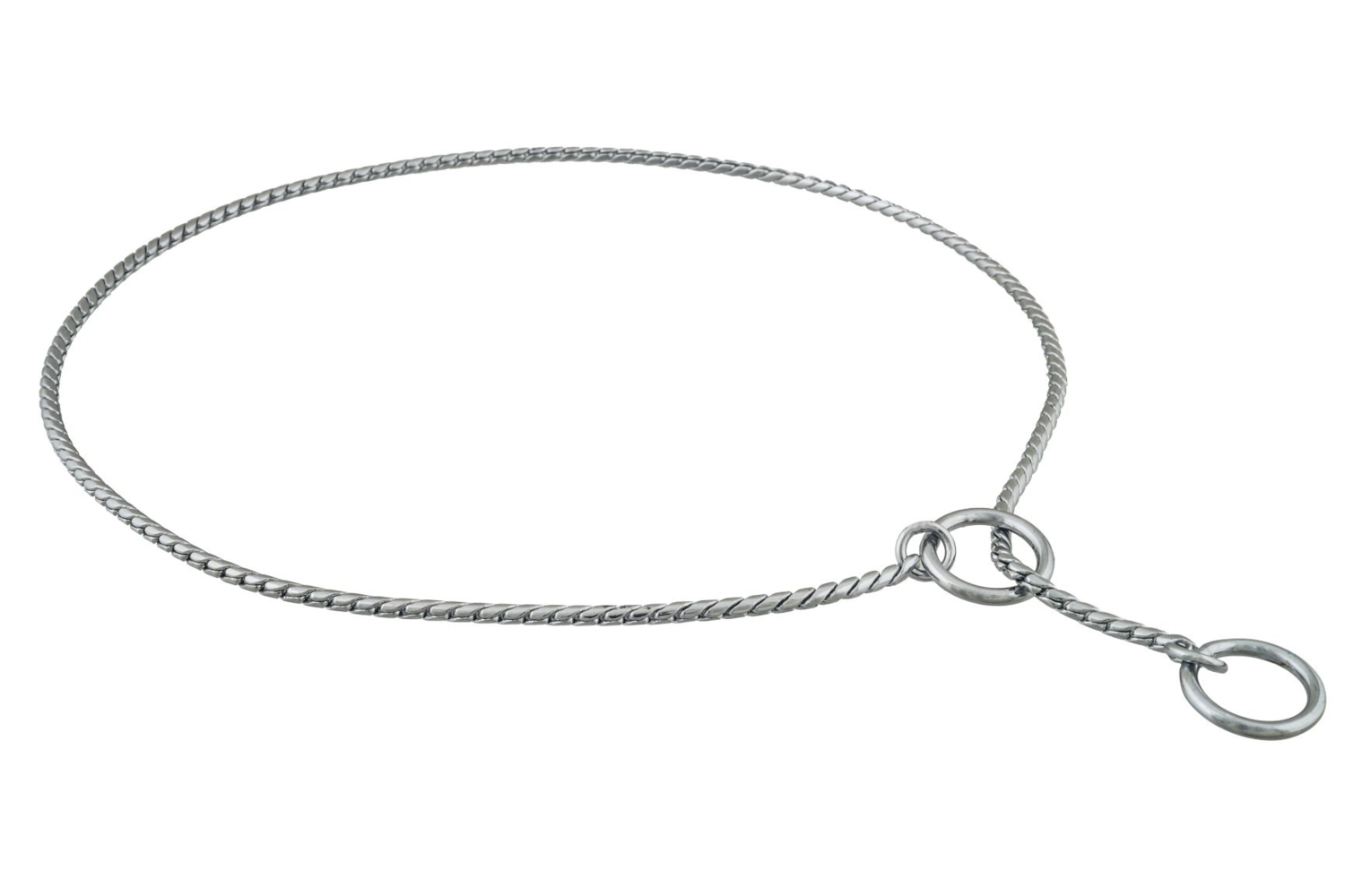 Alvalley LLC Slip Snake Show Chain Collar (18 in x 2.4mm) Dog Collars