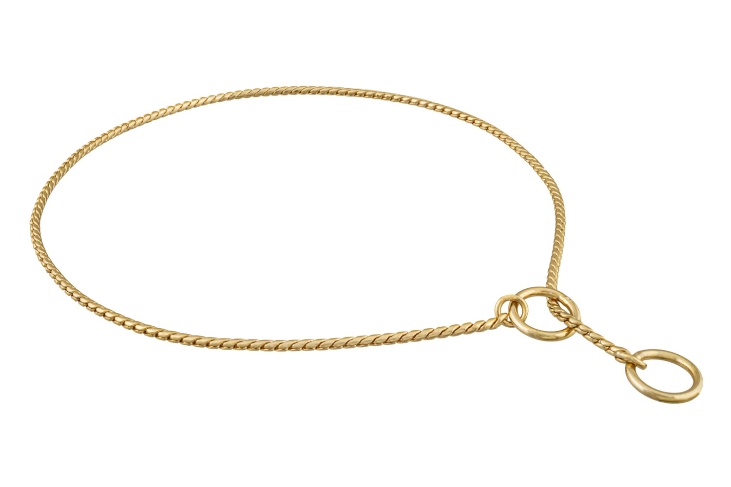 Alvalley LLC Slip Snake Show Chain Collar (18 in x 2.4mm) Dog Collars
