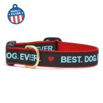 Threaded Pear LLC Best Dog Ever Collar or Leash Dog Collars