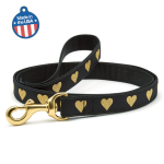 Threaded Pear LLC Heart of Gold Collar or Leash Dog Collars