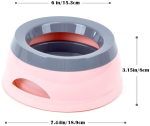 Threaded Pear LLC No Spill Dog Water Bowl Food & Water Bowls