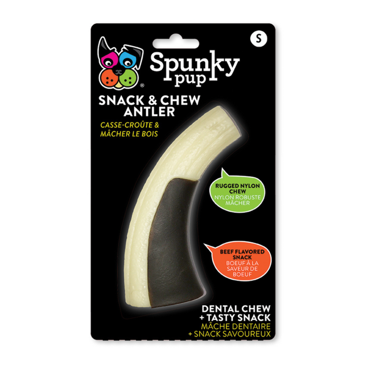 Spunky Pup Dog Toys Snack & Chew Antler Dog Toys