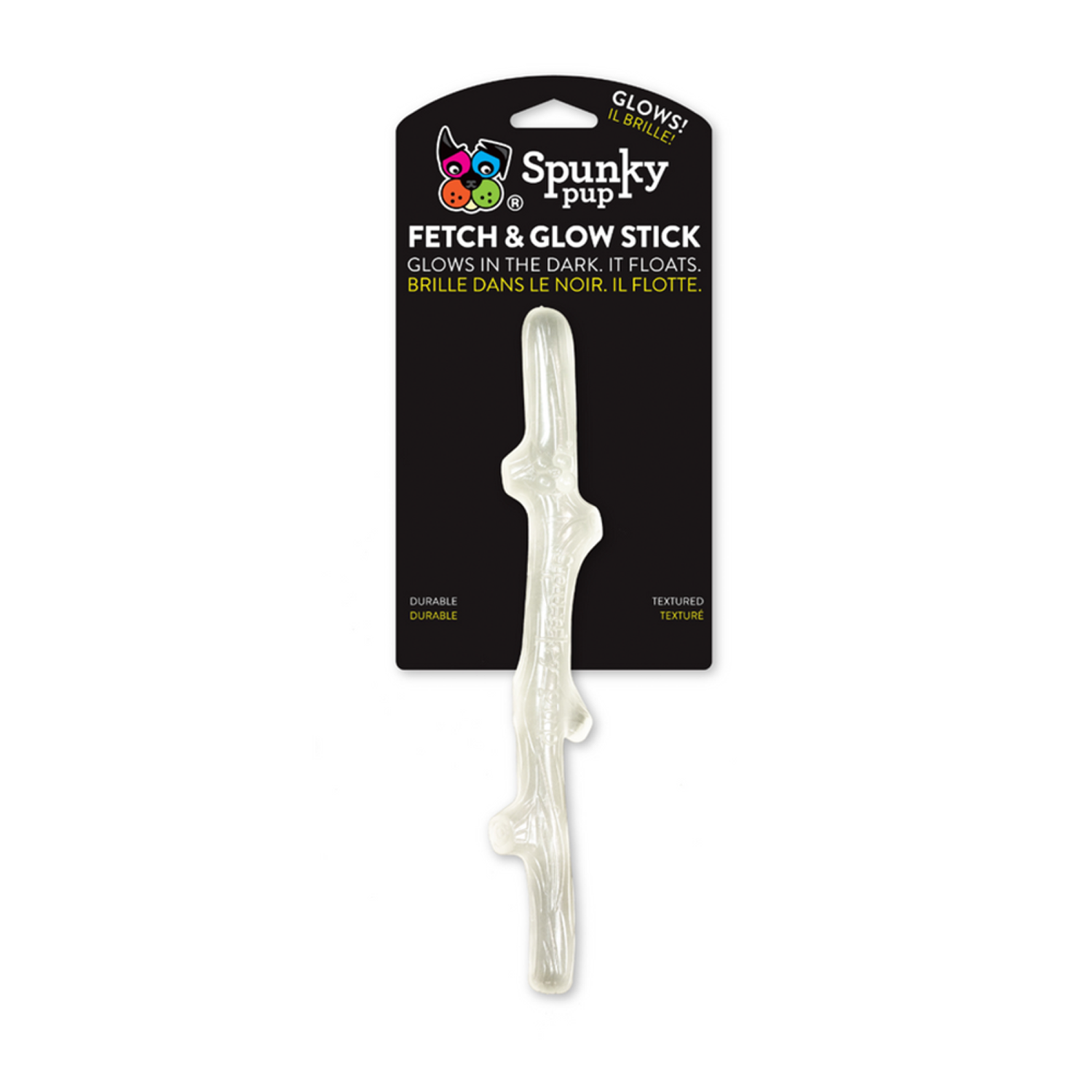 Spunky Pup Dog Toys Fetch & Glow Stick - USA Made Dog Toys