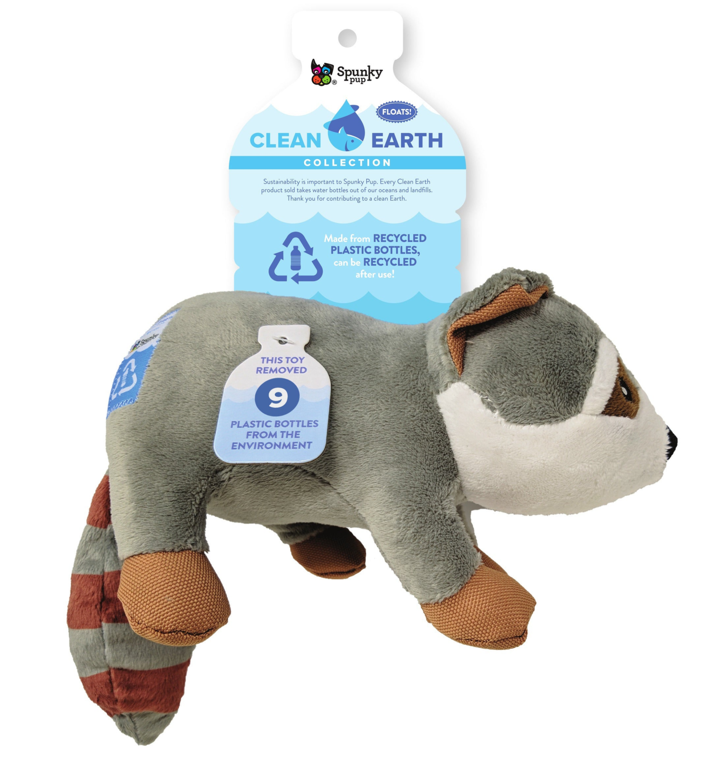 Spunky Pup Dog Toys Clean Earth Plush - 100% Sustainable Dog Toys