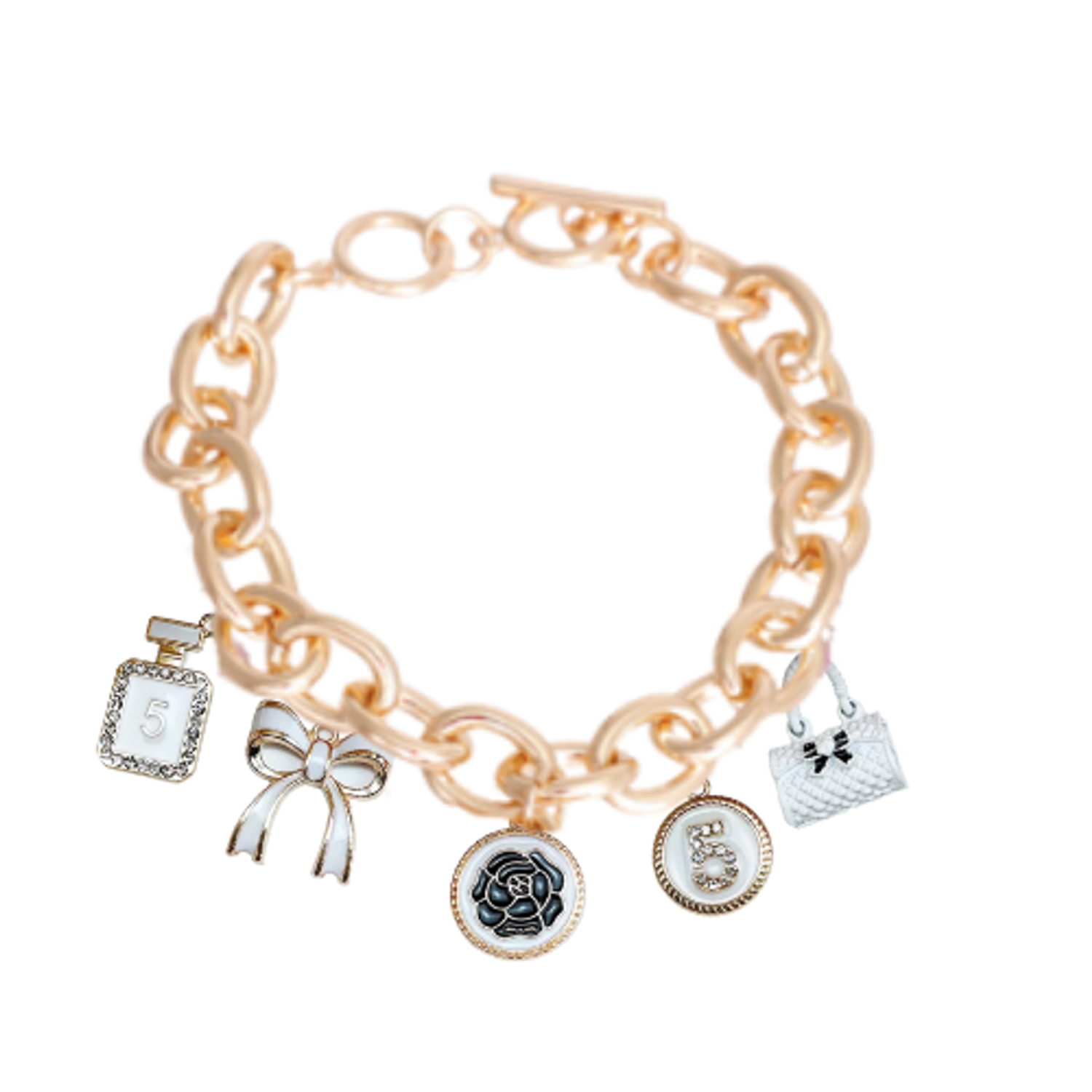 Bark Fifth Avenue Bags & Bows Charm Necklace Dog Collars