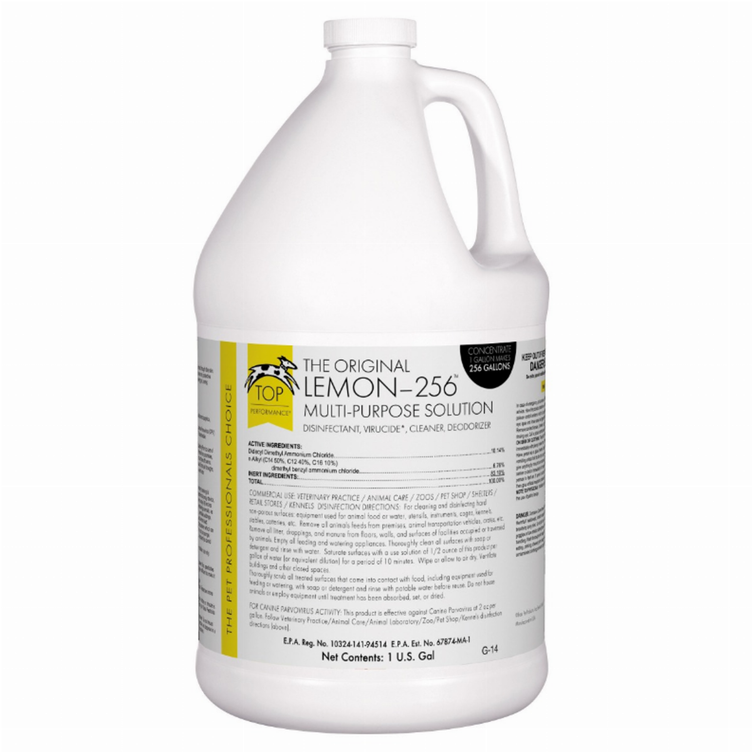 Pet Edge Cleaners & Disinfectants Pet Edge TP 256 Disinfectant Lemon Gallon Cleaners & Disinfectants