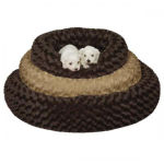 Pet Edge SP Swirl Plush Donut Bed Dog Beds
