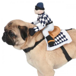 Pet Edge ZZ Show Jockey Saddle Costume Dog Clothes