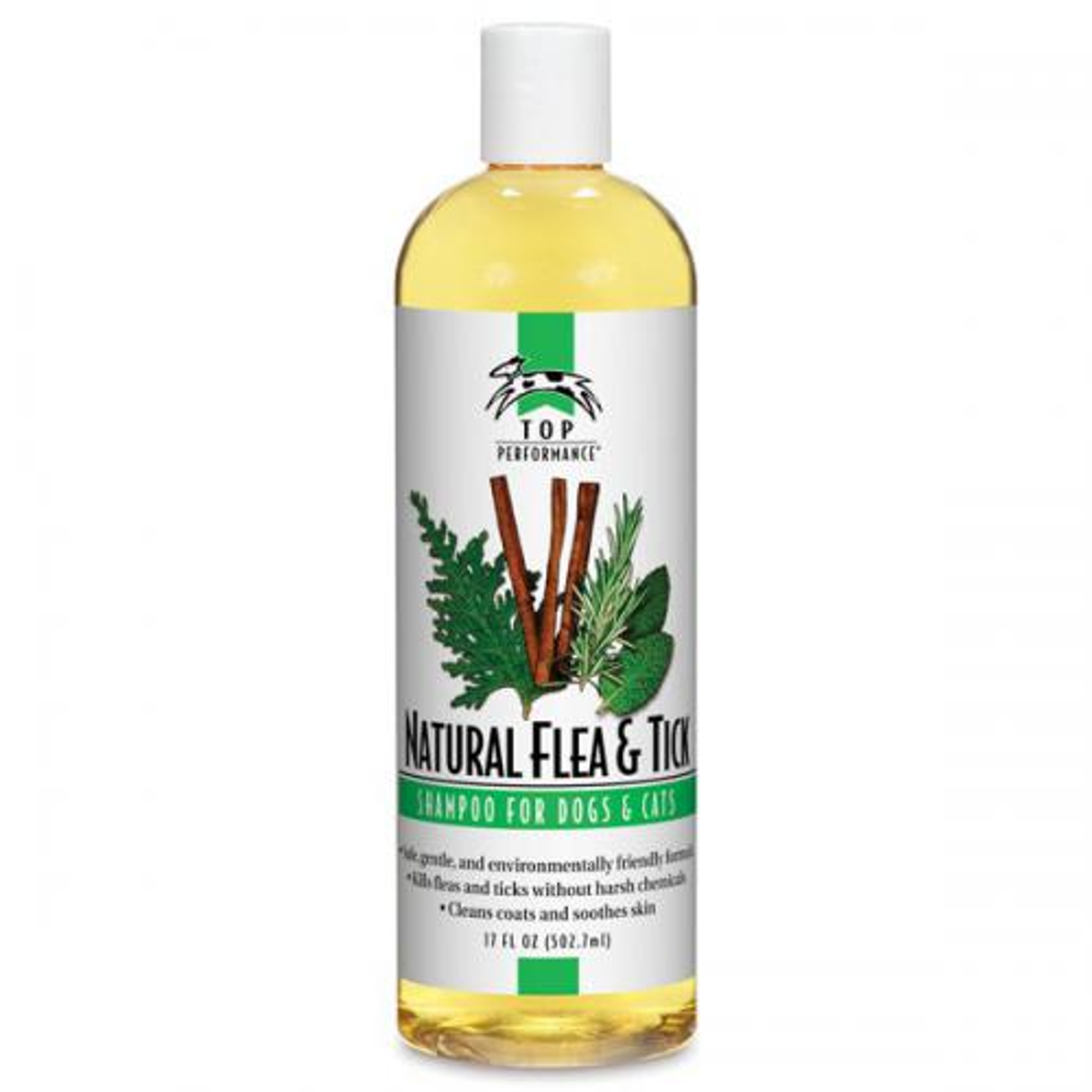 Pet Edge Top Performance Natural Flea&Tick Shampoo 17oz Pet Shampoo