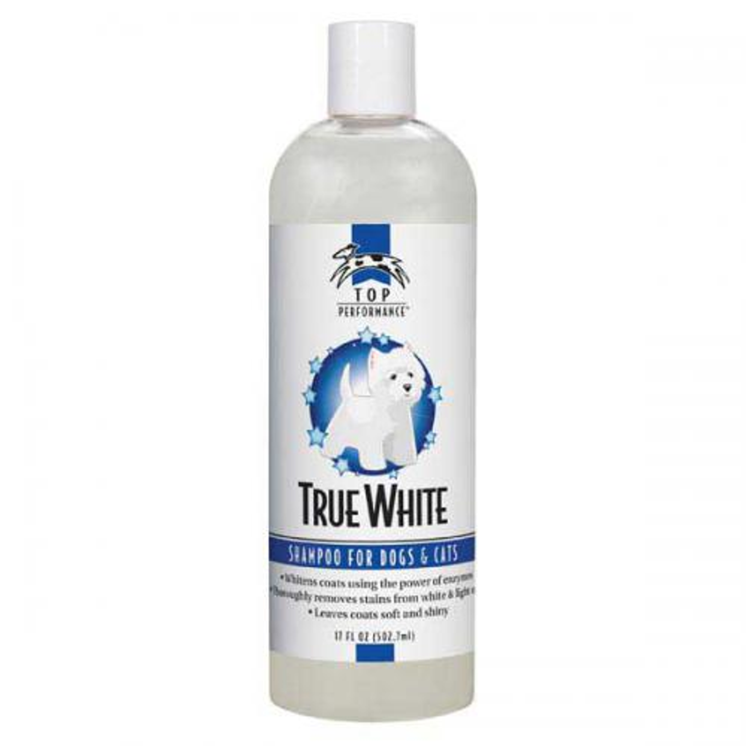 Pet Edge Top Performance True White Whitening Shampoo 17oz Pet Shampoo