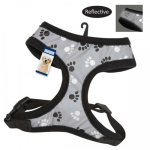 Pet Edge Casual Canine Reflective Pawprint Harnesses Dog Harnesses