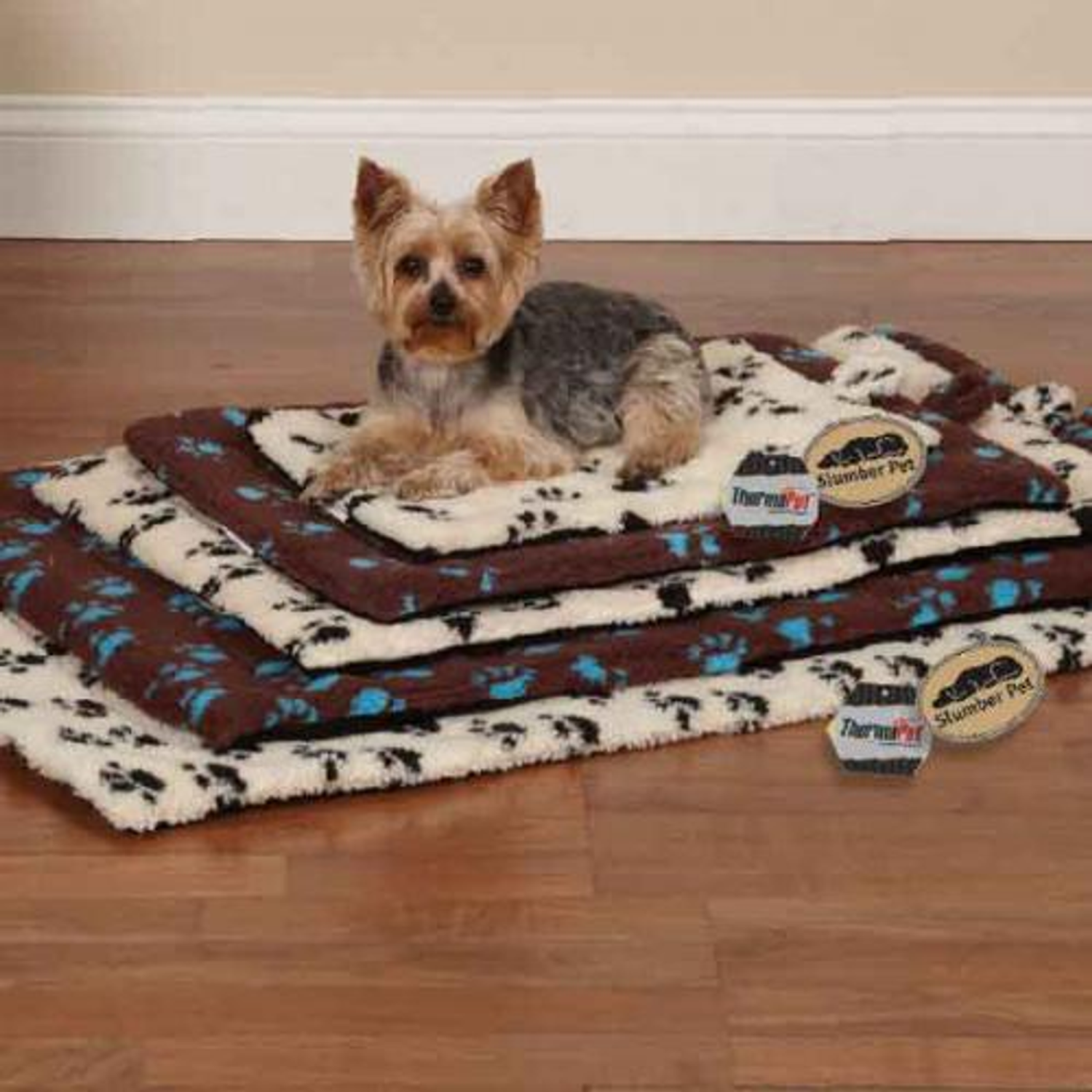 Pet Edge Dog Beds Pet Edge SP ThermaPet Paw Print Crate Mat Dog Beds