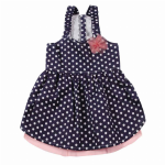 Pet Edge ESC Blue Polka Dot Dress Dog Clothes