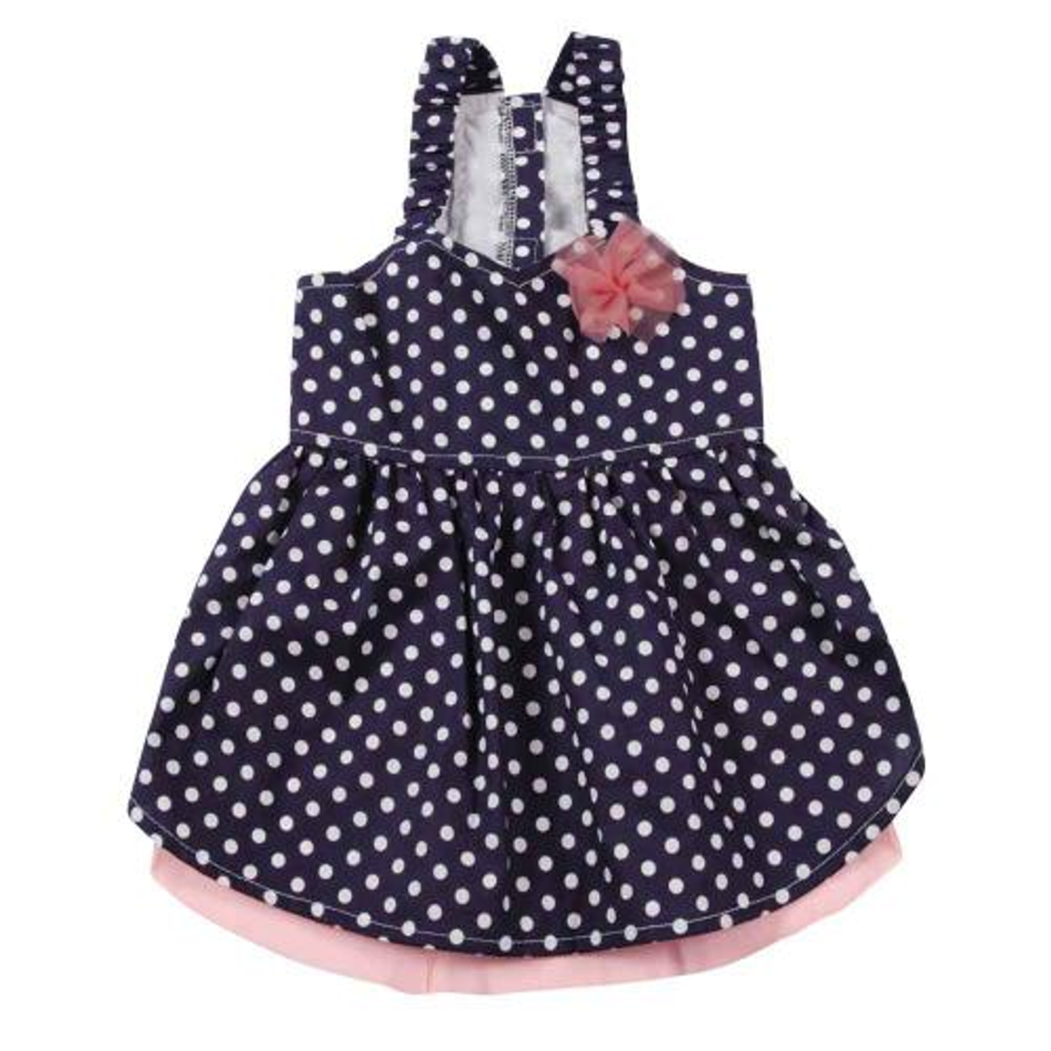 Pet Edge Dog Clothes Pet Edge ESC Blue Polka Dot Dress Dog Clothes