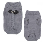 Pet Edge ES Shawl Collar Sweater Dog Clothes