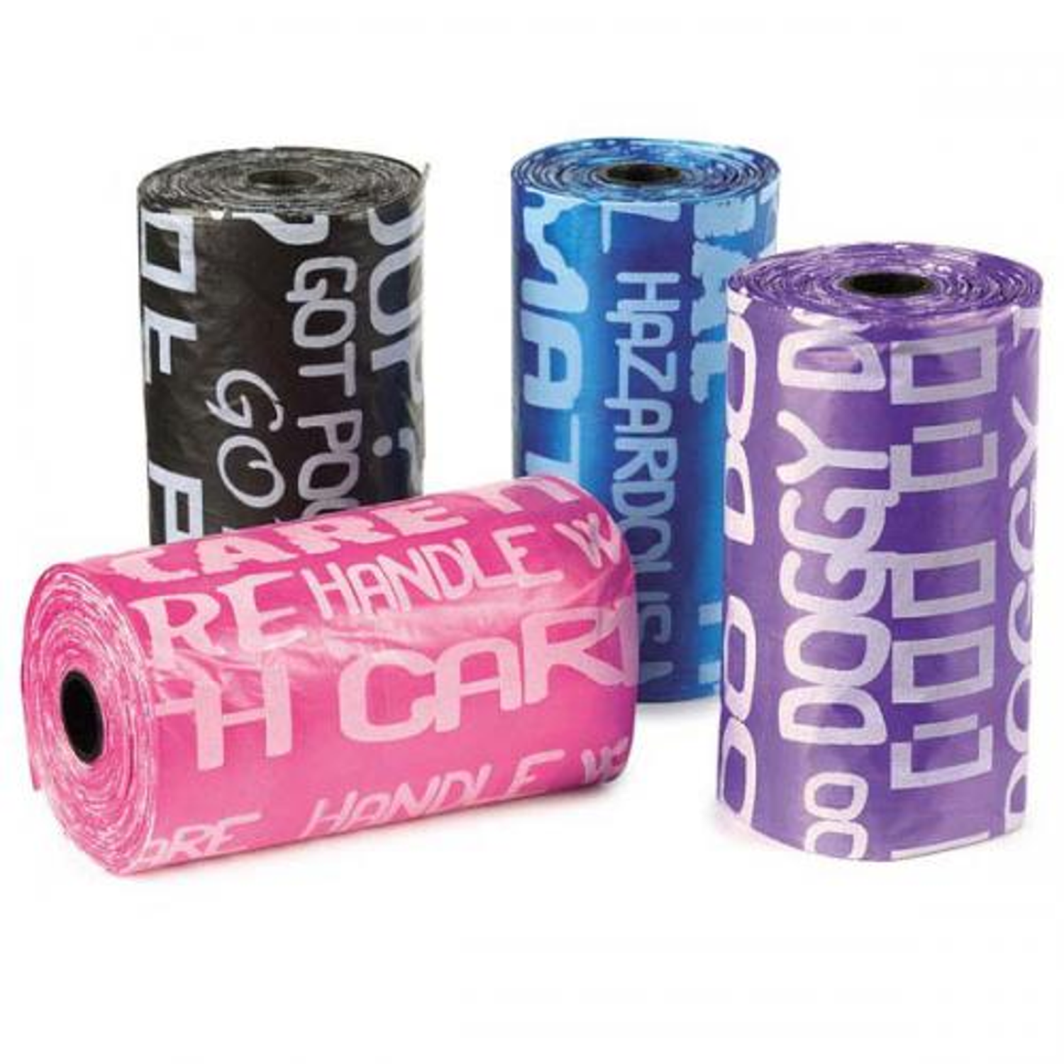 Pet Edge Clean Go Pet Waste Bags 8 Rolls Grafitti Waste Bags & Cans