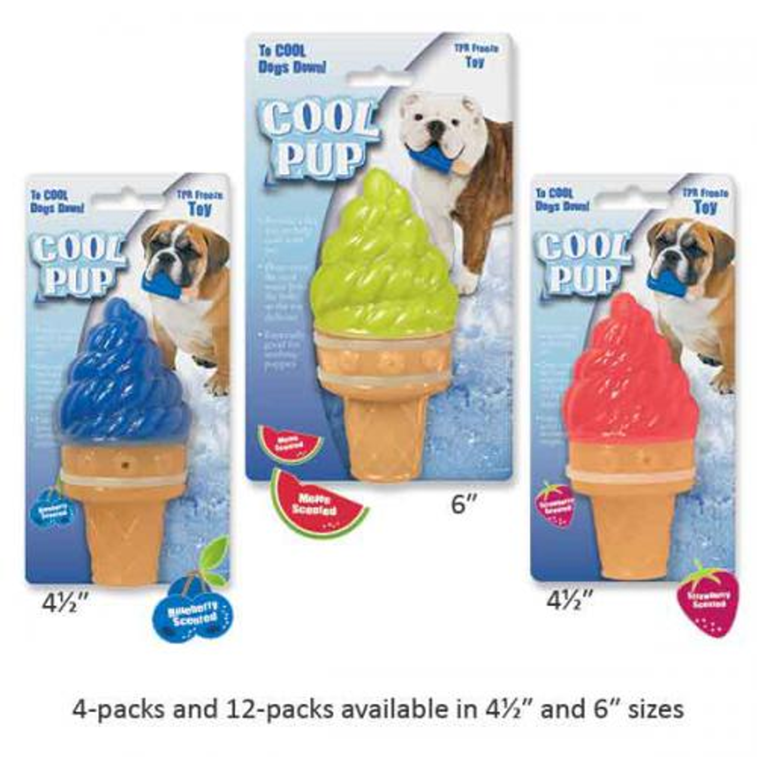 Pet Edge Cool Pup Toy Mini IceCream Cone Dog Toys