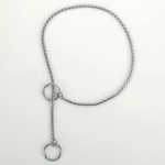 Pet Edge Guardian Gear Extra Fine Chrome Snake Chain Dog Collars