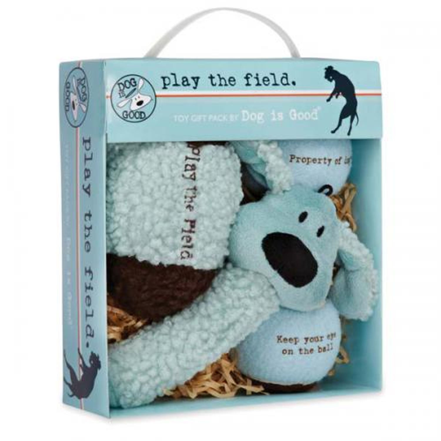 Pet Edge Dog is Good Play the Field 4-Piece Toy Gift Packs Dog Toys
