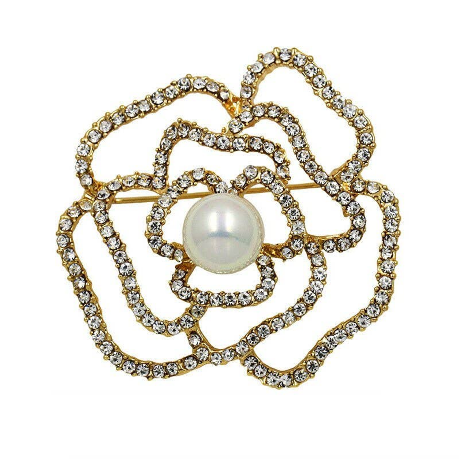 Bark Fifth Avenue Camellia Luxury Brooch Dog Collars
