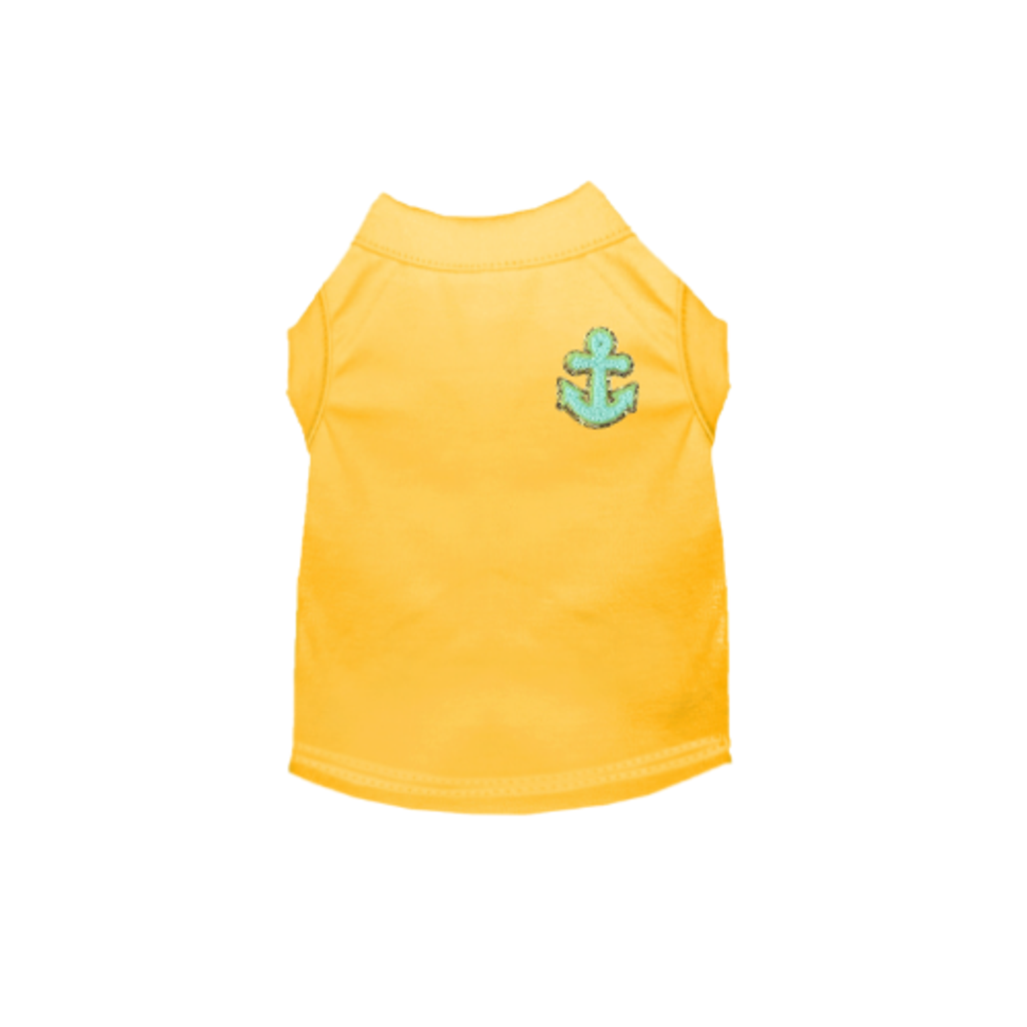 Bark Fifth Avenue Chenille Embroidered Anchor Dog Shirt Dog Clothes