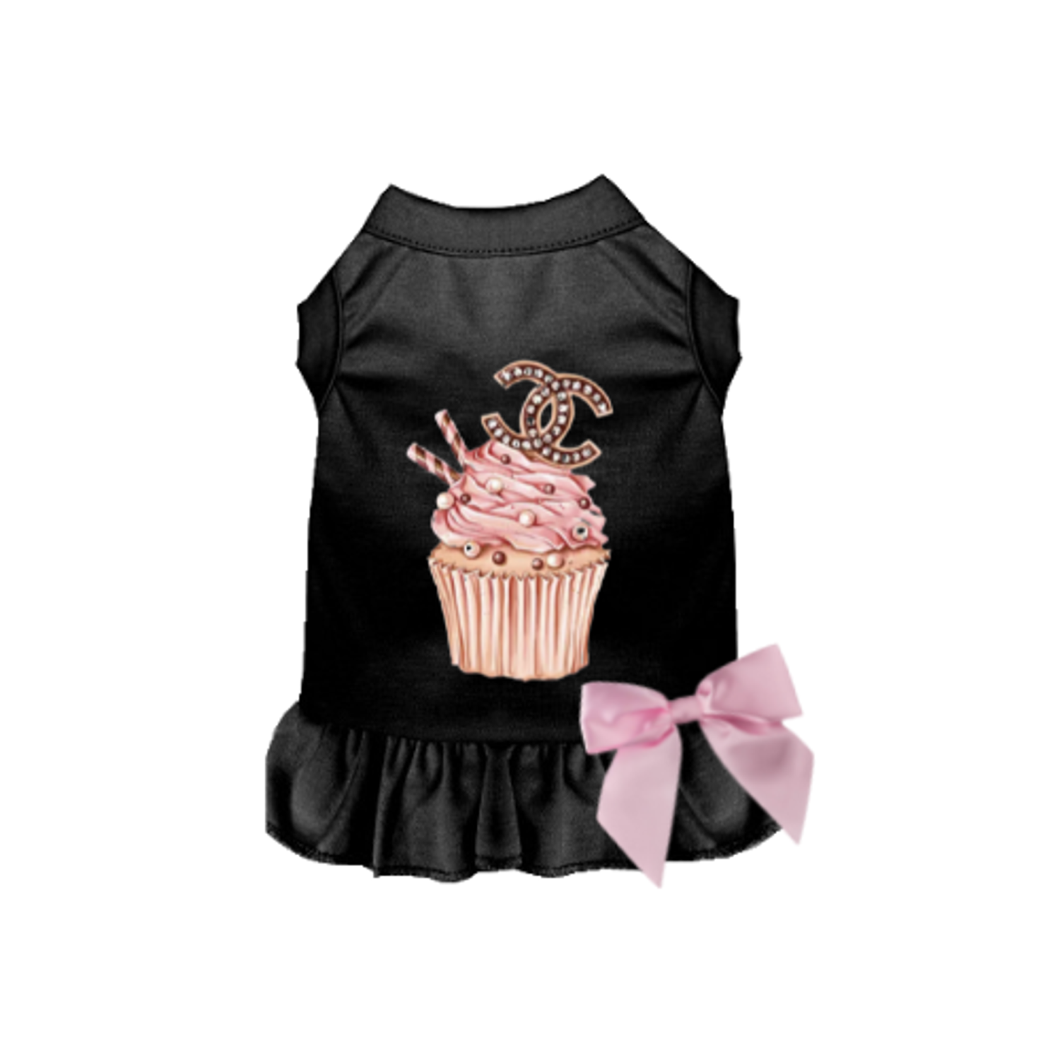 Bark Fifth Avenue Chewnel Cupcake Dress Dog Clothes