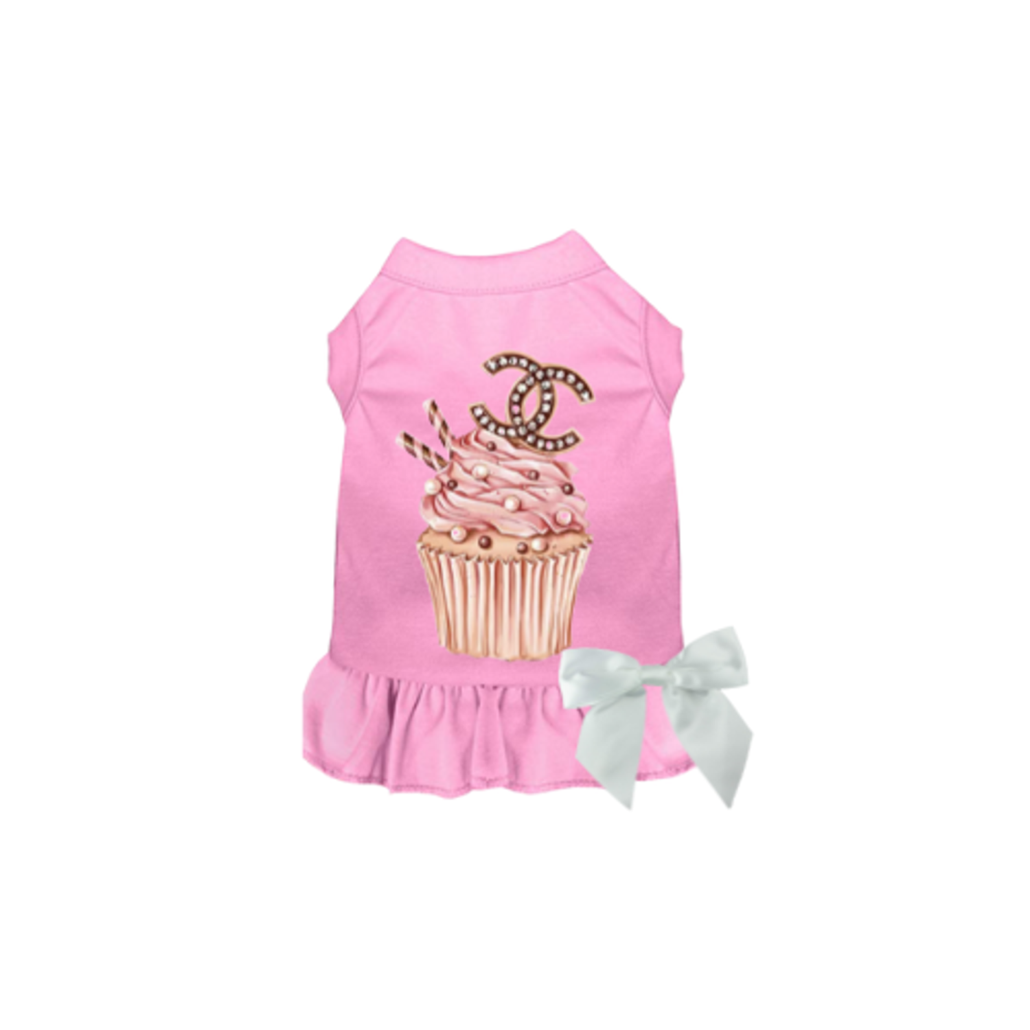 Bark Fifth Avenue Chewnel Cupcake Dress Dog Clothes