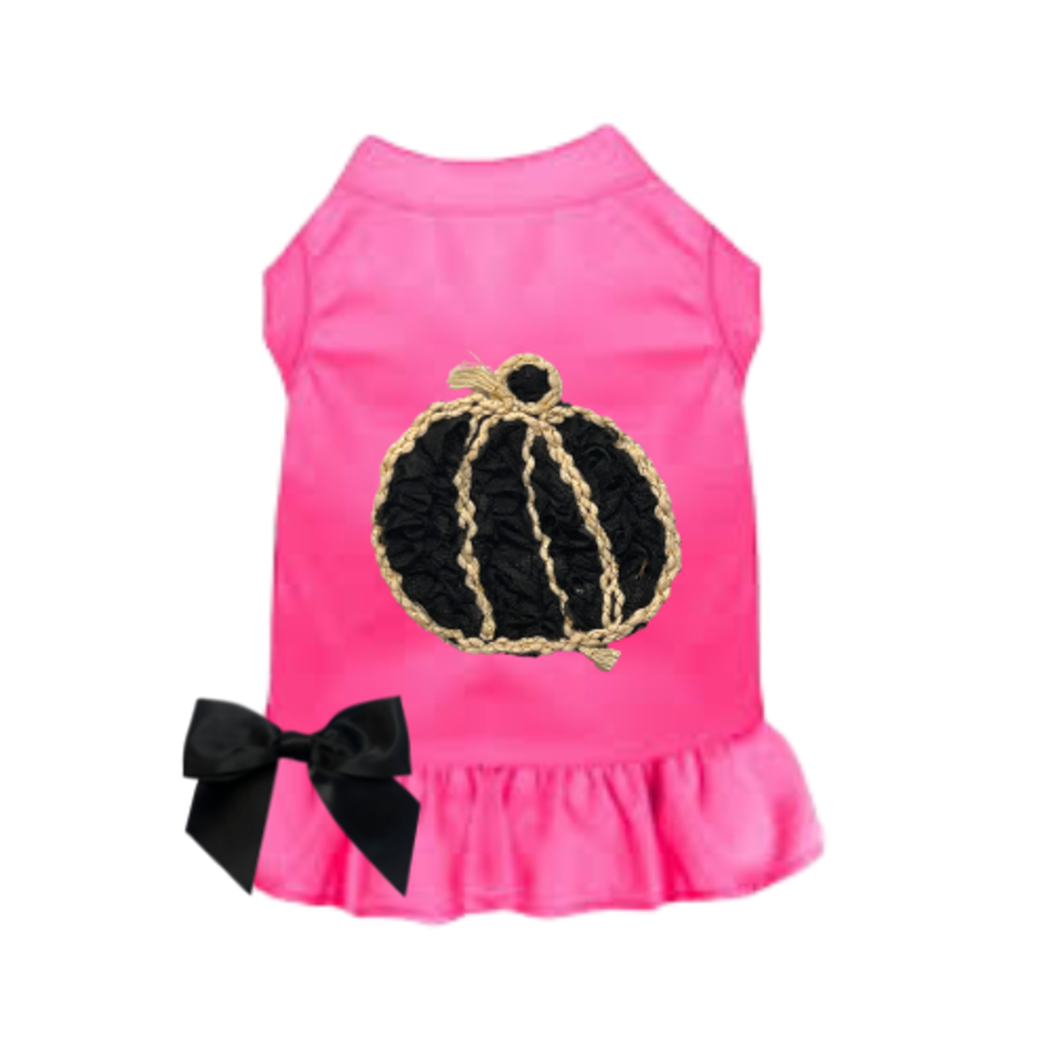 Bark Fifth Avenue Chiffon Rose Halloween Pumpkin Dress Dog Clothes