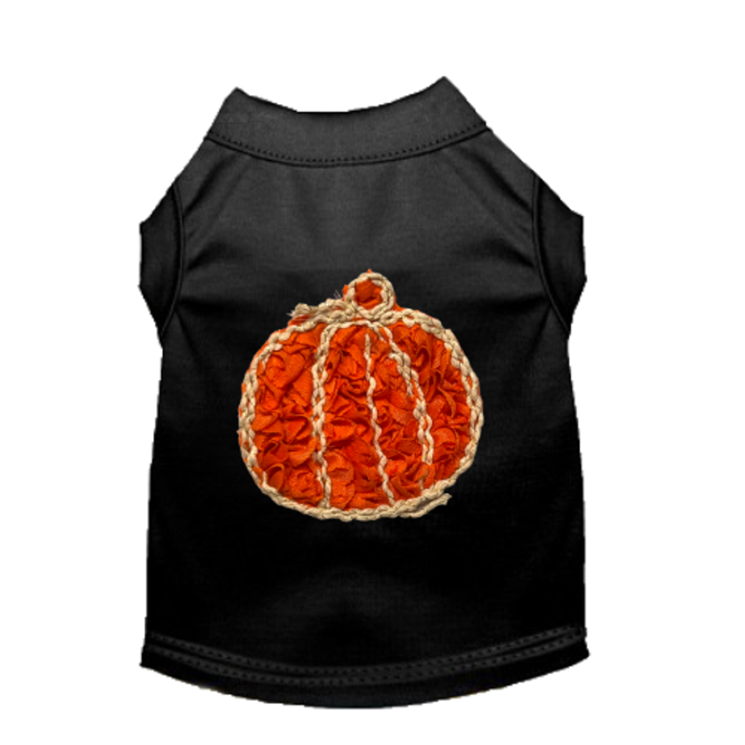Bark Fifth Avenue Chiffon Rose Halloween Pumpkin Shirt Dog Clothes