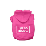 Bark Fifth Avenue DIOR-able Hoodie Dog Clothes