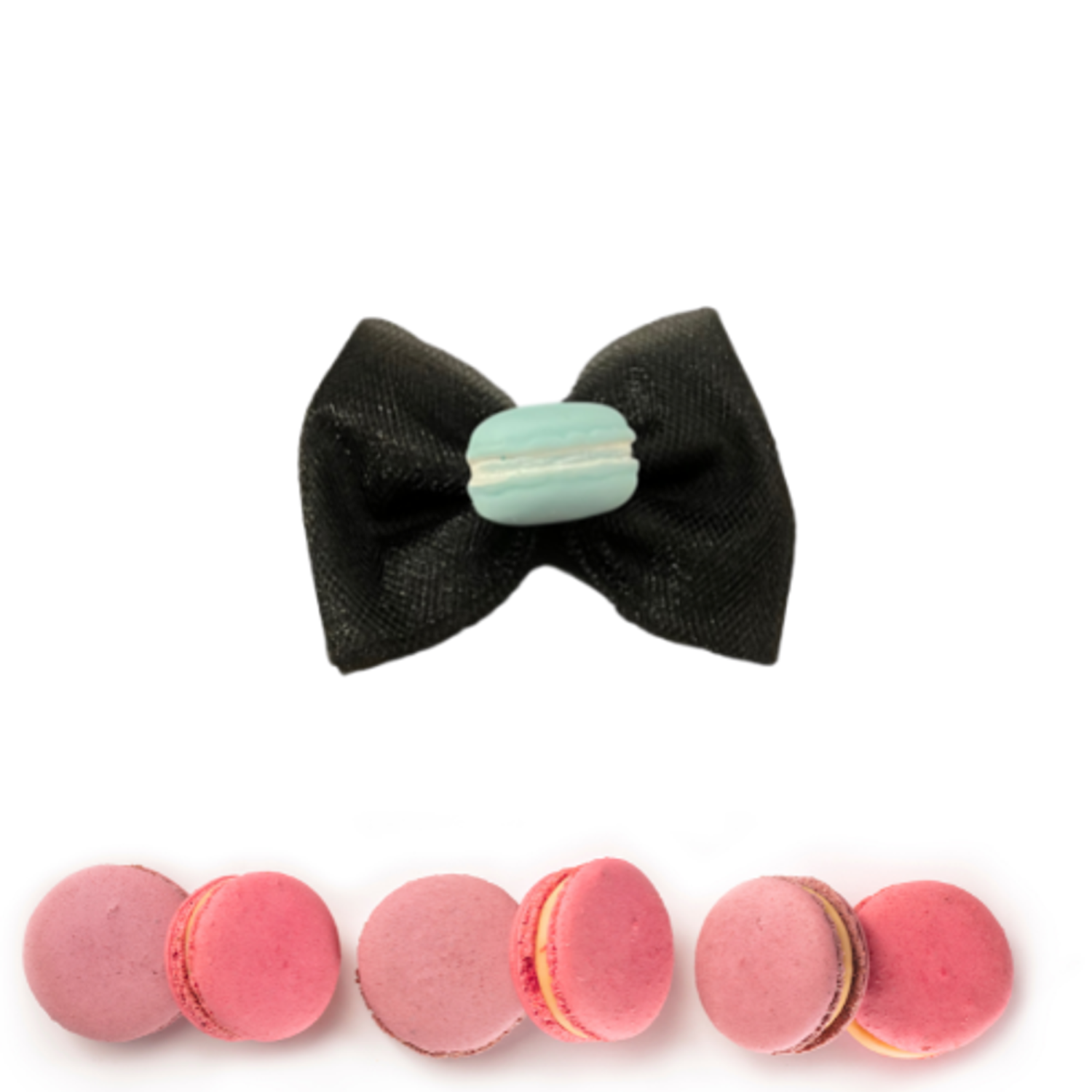 Bark Fifth Avenue Macaroon Tulle Dog Hair Bows Pet Accessories