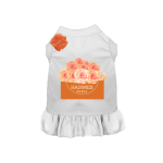 Bark Fifth Avenue Hairmes Roses- Dog Dress Dog Clothes