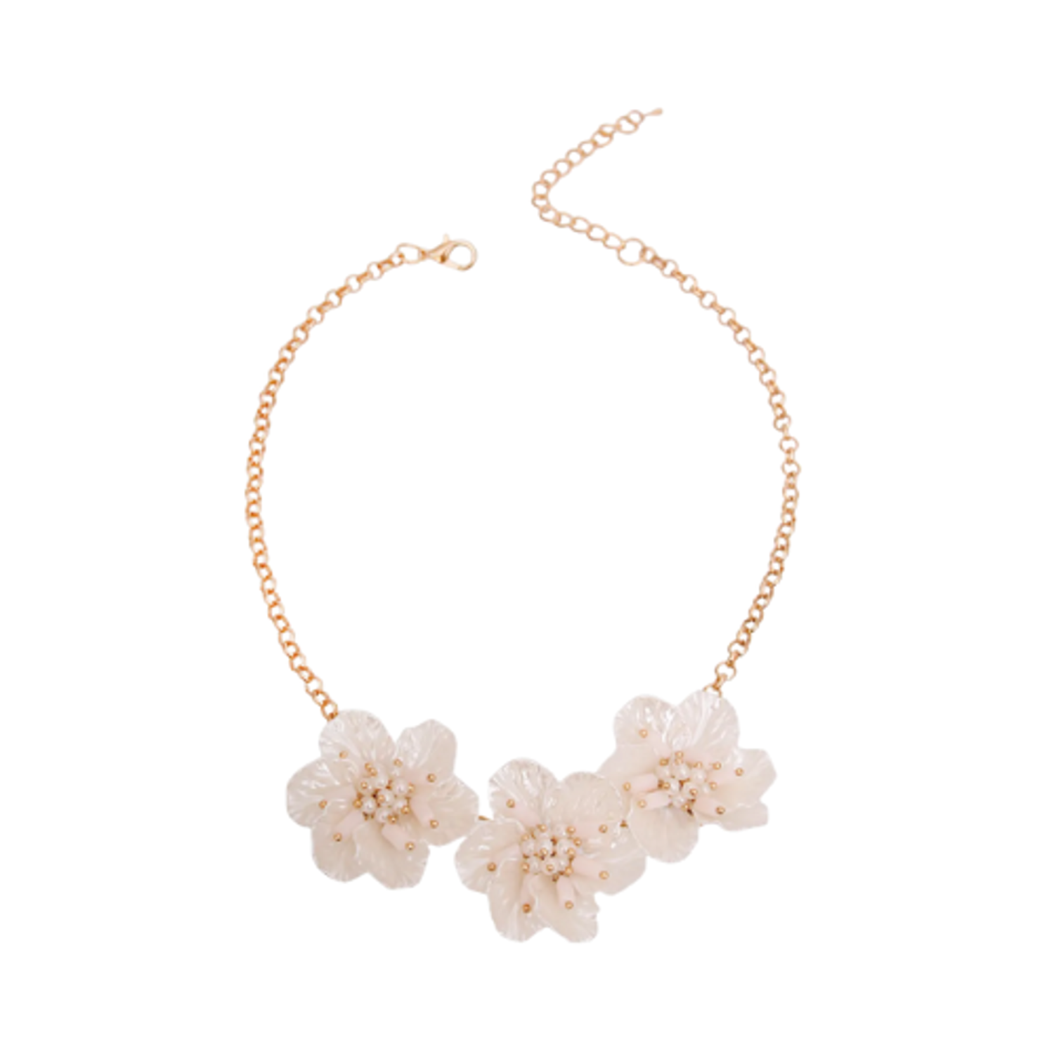 Bark Fifth Avenue Mother of Pearl Flower Dog Necklace Pet Accessories
