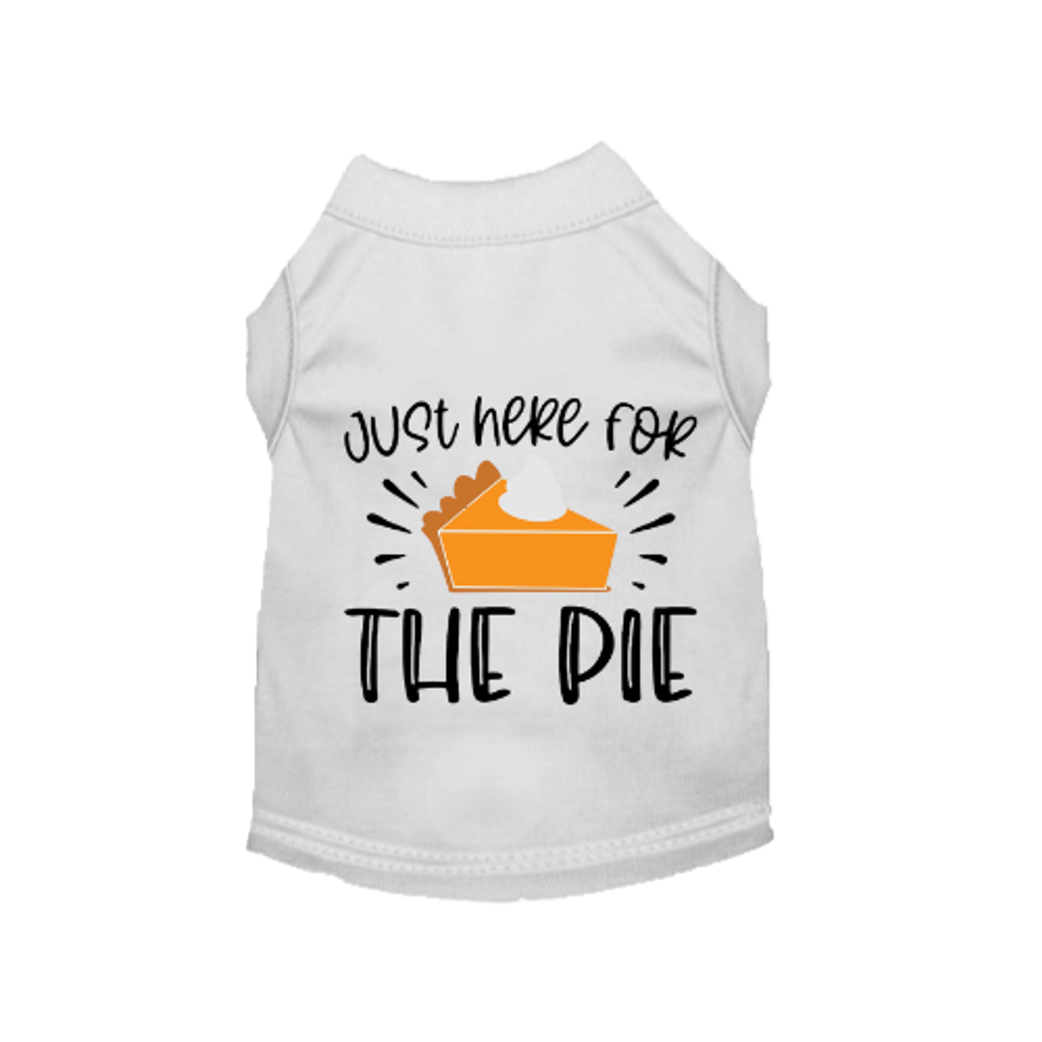 Bark Fifth Avenue Just Here for the Pie- Dog Shirt Dog Clothes