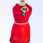Bark Fifth Avenue Ms. Fashion Red Party Dog Dress Dog Clothes