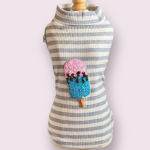 Bark Fifth Avenue My Ice Cream Pullover- Dog Sweater Dog Clothes