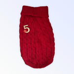 Bark Fifth Avenue My Cozy No. 5 Knit Sweater Dog Clothes