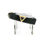 DIPHDA Jet Onyx Collar Charm Set Pet Accessories