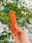 CSCORD International LLC Handmade Sustainable Carrot Rope Chew Toy For little Pet Dog Toys