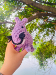 CSCORD International LLC Handmade Sustainable SMALL Hippo Dog Rope Toys Dog Toys