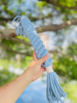 CSCORD International LLC Large Aqua Handmade Macrame Candy Rope for Big Dogs Dog Toys